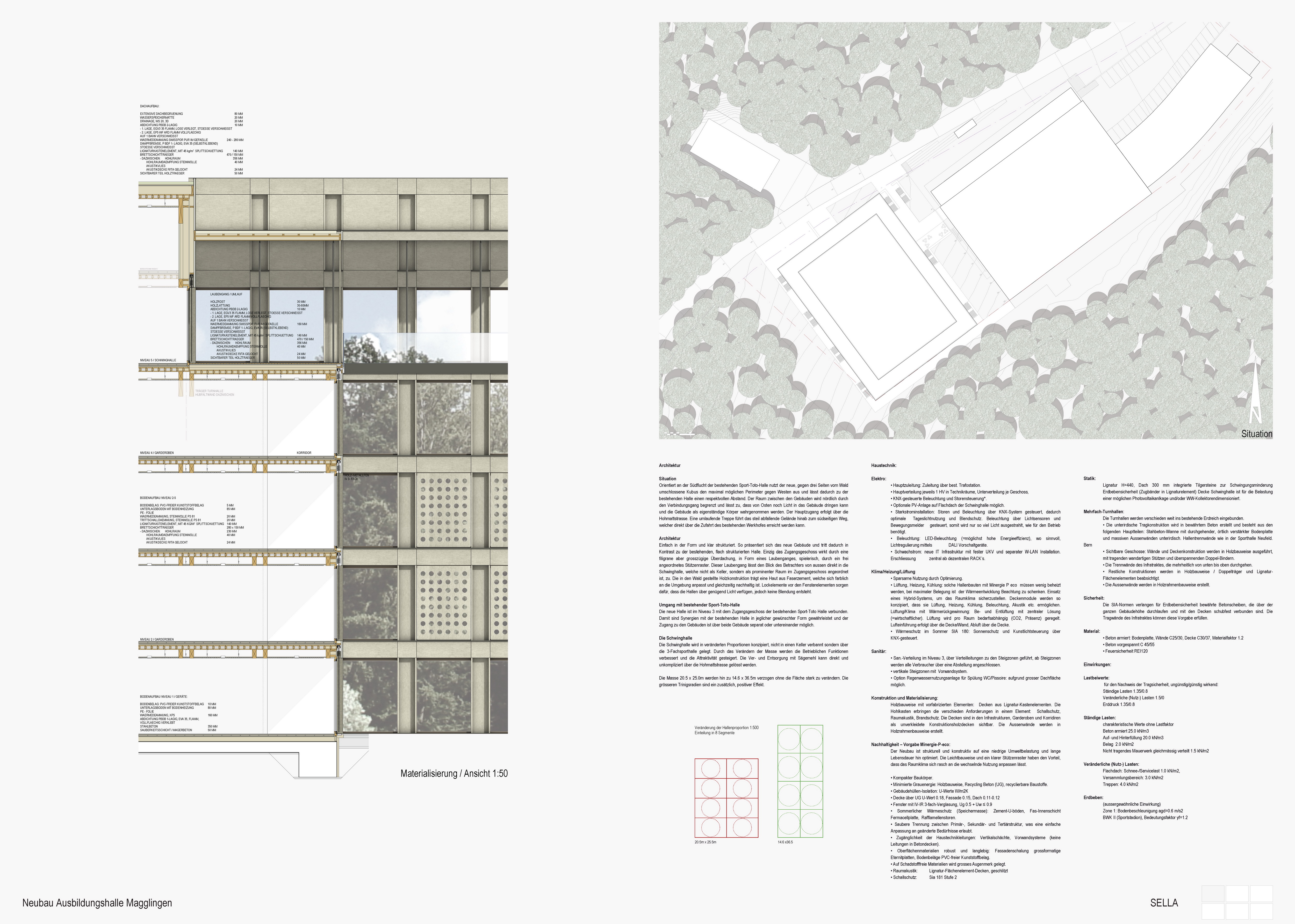 Projektwettbewerb Neubau Ausbildungshalle Magglingen