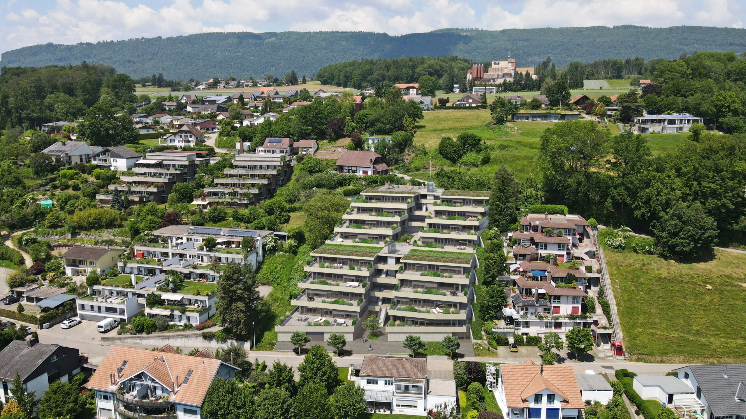 Neubau Terrassenhäuser Safnern